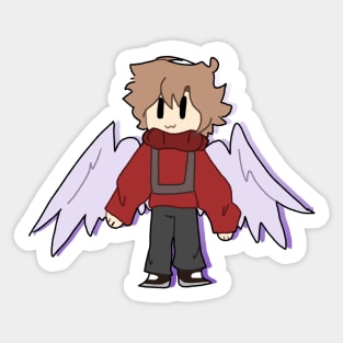 Small grian With backdrop Sticker